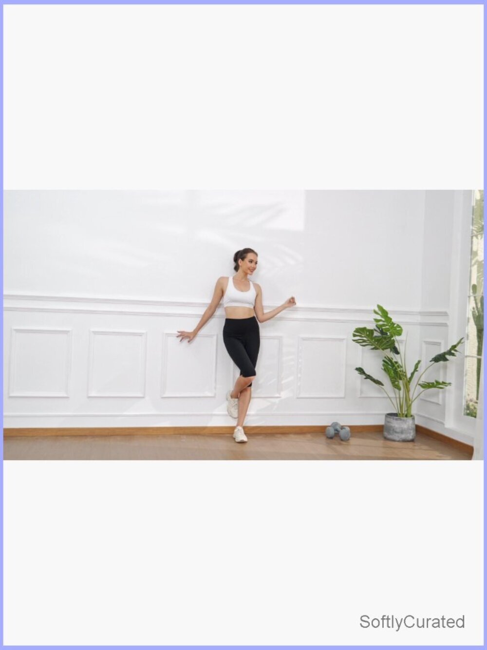 3 Pack Capri Pants with Pockets High Waisted Knee Length Yoga Leggings Workout - Picture 7 of 7